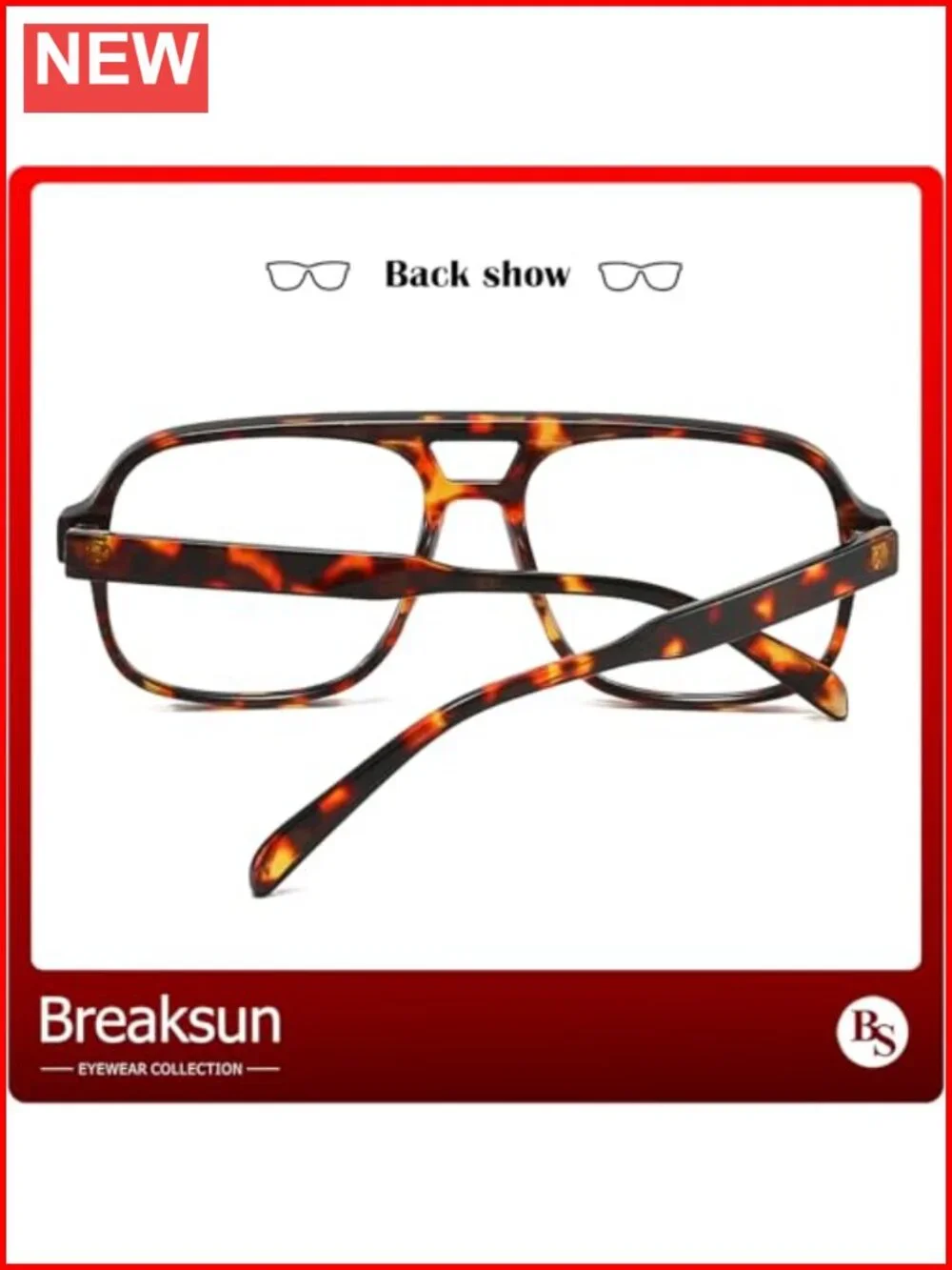 Oversized Square Aviator Blue Light Blocking Glasses Acetate Frame